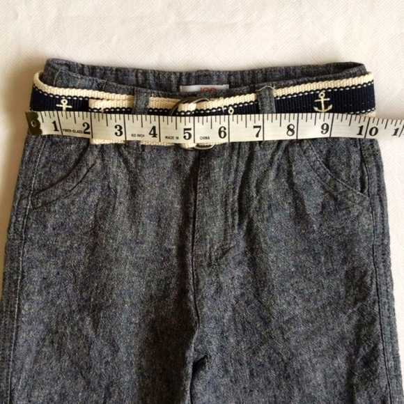 joe fresh nautical linen blend shorts with belt 12 months baby boy - Picture 8 of 8